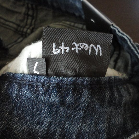 West 49 medium wash denim skinny jeans pants Sz 7 - Picture 5 of 8